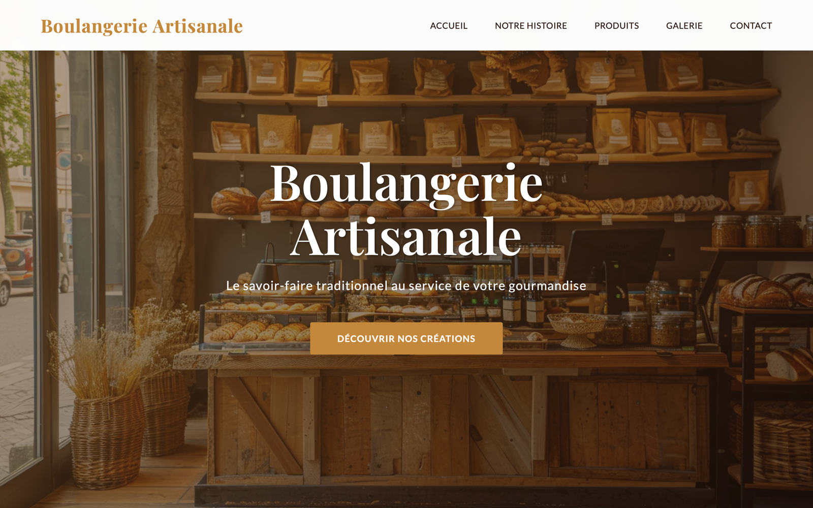 Site artisan boulanger