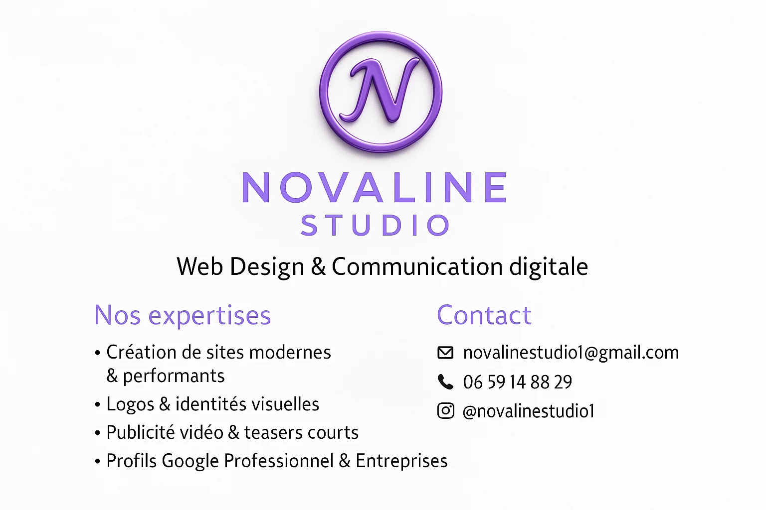 Carte de visite agence web