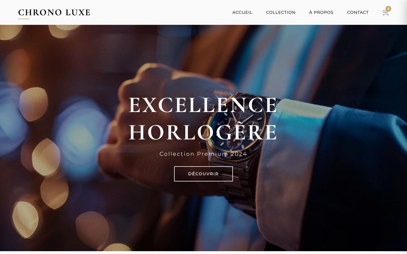 Boutique e-commerce de montres