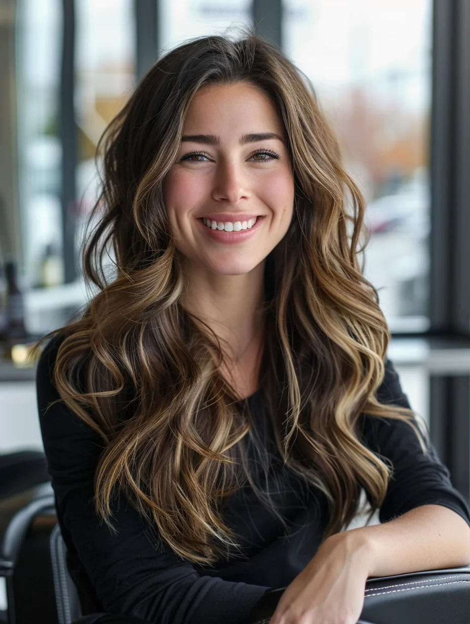 Coloration balayage