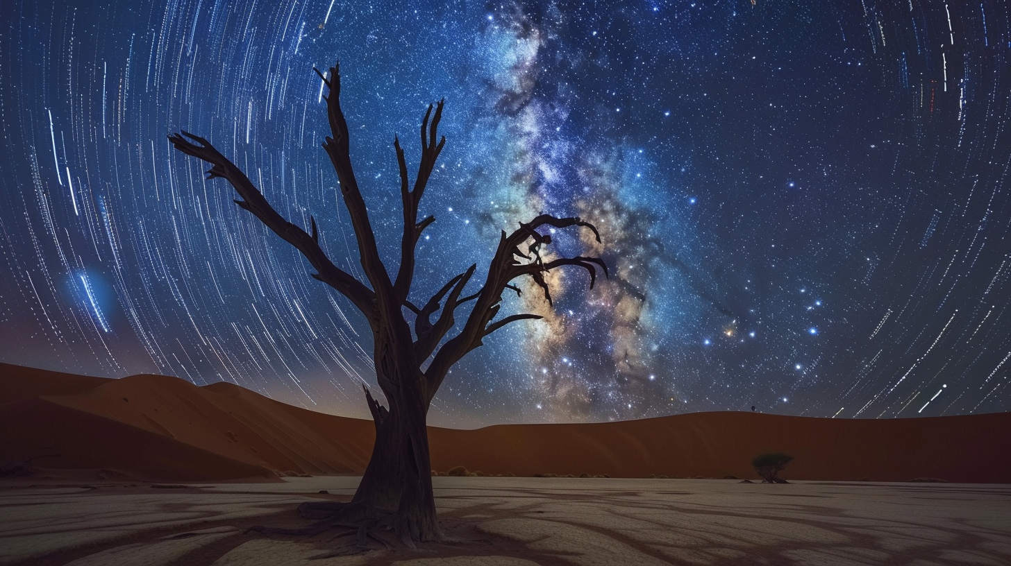 Nuit étoilée désertique